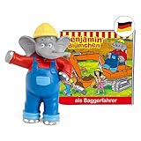 tonies Hörfiguren für Toniebox, Benjamin Blümchen – Benjamin als Baggerfahrer, Hörspiel für Kinder ab 3 Jahren, Spielzeit ca. 41 Minuten