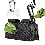 Spender für Hundekotbeutel Dispenser, Dog Poop Bag Holder, Hundekotbeutelhalter, Kotbeutelspender, Leinenspender für Hundekotbeutel, Dog Poop Bag Dispenser, Haustierhundekotbeutelspender, Schwarz