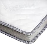 Kaltschaum Topper 7cm Höhe – 7 Zonen Matratzentopper H3/H4 – Orthopädische Matratzenauflage, Fester & extra Harter Matratzenschoner für alle Matratzengrößen & Betten (H4, 200x200 cm)