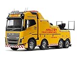 TAMIYA 56362 1:14 Volvo FH16 Abschlepper 8x4, Bausatz zum Zusammenbauen, RC Truck, fernsteuerbarer, Lastwagen, LKW, Konstruktionsspielzeug, Modellbau, Basteln, Gelb