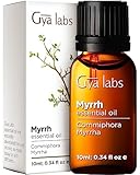 Gya Labs Ätherische Myrrhenöl für die Haut - 100% Reines Natürliches Myrrhe Öl für Diffusor, Gesicht, Haare, Kerzenherstellung - beruhigender und friedlicher, erdiger Duft (10 ml)