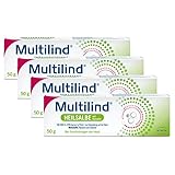 Multilind Wund- und Heilsalbe bei wunder und entzündeter Haut mit Zinkoxid und Nystatin – 4 x 50 g Salbe