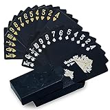 CCLIFE Spielkarten 2 Decks Pokerkarten Playing Cards Profi Poker Wasserdichtes Plastik