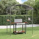 Festnight Grill Pavillon Wasserdicht 220x115x230 cm Grillpavillon Grill Unterstand Outdoor Grillhütte Grillunterstand Wetterfest BBQ Gartenlauben Winterfest Garten Terrasse