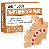Bellifluous Warzenentferner, 24 Stück Hühneraugenpflaster für Kinder Erwachsene, Warzen entfernen für Hände, Füße, Gesicht, Finger, wirksame warzenpflaster, Pads, schmerzfreie Hühneraugen entferner