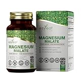 Ezyleaf Magnesium Malat | 1000mg Magnesium Malate pro Portion – 180 Kapseln Magnesiummalat | Vegan und ohne Füllstoffe | Magnesium Komplex | Gentechnik-, Gluten- & Allergenfrei | Hergestellt in GB