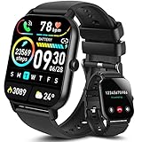 Aptkdoe Smartwatch Damen Herren mit Bluetooth Anrufe, 1.85 Zoll Voll Touch Screen Smart Watch, 112 Sportmodi Fitnessuhr, IP68 Wasserdicht Sportuhr mit Schrittzähler Schlafmonitor für iOS und Android