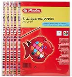 Herlitz 246413 Transparentpapier, 20 x 30 cm, 10 Blatt, 5-er Pack