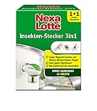 Nexa Lotte Insektenschutz 3-in-1 Starterpack, Mückenstecker, Elektroverdampfer gegen fliegende Insekten, Gerät+35ml Flasche