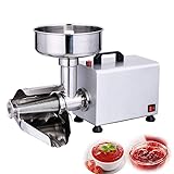 Tomatensiebmaschine – Hocheffizienter Saucenbereiter für Salsa, Obst und Beeren – Kommerzielle 60 kg/h Lebensmittelmahlpresse