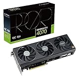 ASUS ProArt GeForce RTX 4070 OC Edition 12GB GDDR6X Gaming Grafikkarte (NVIDIA GeForce RTX4070, DLSS 3, PCIe 4.0, 1x HDMI 2.1a, 3X DisplayPort 1.4a, PROART-RTX4070-O12G)