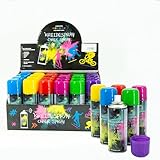 NOOR 12x **250ml** Kreidespray in 6 verschiedenen Farben, Sprühkreide, Makierungsspray, Straßenmalkreide, abwischbar