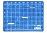 Dahle Schneidematte A4 (22 x 30 cm, selbstheilend, beidseitig nutzbar, mit Raster) blau