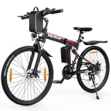 VARUN E Bike Mountainbike 26 Zoll, Klapprad E-Bike mit 48V Batterie, Ebike Herren Damen, Elektro-Mountainbike mit 21-Gang-Getriebe, LCD-Meter, Faltbares MTB, Reichweite 80 KM