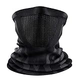 ENONEO Schlauchschal Mundschutz Halstuch Herren Damen Atmungsaktiv Gesichtsmaske Radsport Elastisch Fahrrad Schal Winddicht Ski Sturmhaube Motorrad Bandana Nackenwärmer Sport Laufschal Laufen (Grau)