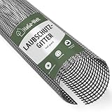 HaGa Dachrinnen Laubschutz | 100mm-125mm in 2m Länge | 1 Stk – Laubschutzgitter für Dachrinnen – Laubfang in schwarz – UV-beständig – langlebiges Material - Laubschutzgitter – Regenrinnen Laubschutz
