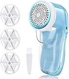 Elektrischer Fusselrasierer Stoffrasierer, USB Wiederaufladbarer Fusselentferner für Kleidung Debobbler Kleiderrasierer Fusselrolle Wolle Defuzzer für Kleidung Teppich (3 Klingen enthalten)