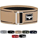 IBRO Gewichthebergürtel mit Schnellverschluss, Rückenstütze für Powerlifting, Cross-Training und Fitnessstudio, Bodybuilding, 10,2 cm, Nylon, für Damen und Herren, mit Metallschnalle für
