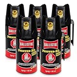 Ballistol 5er Set Nebel-Abwehrspray Fog 5x40 ml – Pfefferspray - Pepper Spray Tierabwehrspray, Selbstverteidigung Frauen