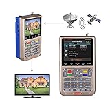 GT Media V8 Satelliten Finder Meter Sat Finder Satellitenerkennung DVB-S2X Signalempfänger Decoder HD 1080P FTA 3,5 'LCD Zur präzisen Einstellung der Satellitenschüssel