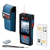 Bosch Professional Laser-Entfernungsmesser GLM 150-27 C (integrierte Kamera, integrierter 3,6 V Akku, Reichweite: bis zu 150 m, robust, IP54, ± 1,5 mm*, Schlaufe, Tasche)