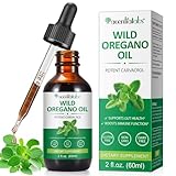 Oregano Öl Bio 60ml, 100% Natürlich ätherisches Oreganoöl Oil of oregano mit Bio Extra Olivenöl Flüssiger Kräuterergänzung, ohne Zusatzstoffe, TropfenI für maximale Reinheit und Konzentration