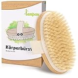 lampox® Trockenbürste, Körperbürste, Peelingbürste, Massagebürste, Peeling, verbessert Lymphfunktion, gegen Cellulite, 1 Stück!