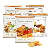 Supplify Protein Chips (Mix Box II) - Eiweiß Snack zum Abnehmen oder Muskelaufbau - die leckere Alternative zu Protein-Pulver oder -Riegel (6x50g)