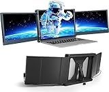 Teamgee Tragbarer Monitor für Laptop, 12' Full HD 1080p IPS Display, Dual Triple Monitor Screen Extender, Kompatibel mit 13'-16,5' Mac Windows Chrome