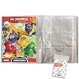 Bundle mit Lego Ninjago Serie 9 Trading Cards - 1 Leere Sammelmappe + Exklusive Collect-it Hüllen