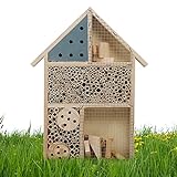 Bienenhaus aus Holz, Gartenhotel aus Holz, Marienkäferhaus im Freien, Holzzimmer, Bienen-Marienkäfer-Lebensraum für Garten Qiyifang