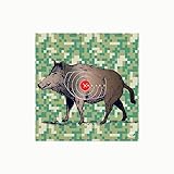 BEARPAW PRODUCTS | Zielscheibenauflage | Zielscheibe | Bogenschießen | Pfeil und Bogen | Zielpapier | (60x60cm, Wildschwein)