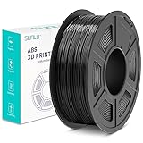 SUNLU ABS Filament 1.75mm, Hoch Hitzebeständiges und Langlebiges 3D Drucker Filament, Maßgenauigkeit +/- 0.02mm, 1kg Spule (2.2lbs), Schwarz