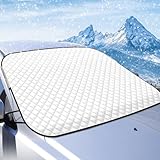 Frontscheibenabdeckung Winter, Ultra-Dick Auto Windschutzscheiben Abdeckung Sonnenblende Wintergegen Schnee EIS Frost Sonne UV, Abdeckplane Frontscheibe Scheibenabdeckung Auto für SUV Groß Oder Klein