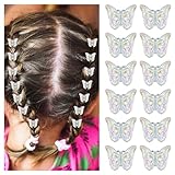 Ouligay 12 Stück Schmetterling Haarspangen Klaue Haarspange Mini Haarspangen,Schmetterling Haarklammer Butterfly Hair Clips Haarclips für Damen Mädchen Kinder Haarschmuck