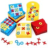 Crazyfly Biticolor Tic Tac Toe Spiel, Mini-Brettspiel für Kinder und Familie mit Umschlag, Babys Spielset für Kinder Party interaktives Spielzeug Gastgeschenke Puzzle (Bulk Pack von 24)