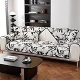 ZCXRYFL rutschfest Sofabezug 1 2 3 4-Sitzer Chenille Sofa ÜBerwurf FüR Leder/Holz/Stoff Sofa L U-Form Ecksofa Couch üBerzug Katzenpfoten Kratzfest Baby Krabbelt Decken(110X210cm,A)