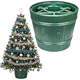 botle Weihnachtsbaumständer Christbaumständer Wassertank Blumentopf Kunststoff Grün alle Baumarten Naturbaum Kunstbaum 15 Liter