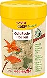 sera Goldy Nature 100 ml - Goldfischfutter für gesundes Wachstum & prächtige Farben, Fischfutter fürs Aquarium, Flockenfutter mit hoher Futterverwertbarkeit und somit weniger Algen