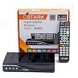 Ostark AS2X 10 Bits Digitaler Satellitenreceiver FTA DVB S2 S S2X DVBS2 HDMI FHD 1080P FTA H265 USB WiFi WLAN rj45 im Lieferumfang enthalten