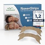 Perfekt-Schlafen24® 50x Extra Starke Nasenpflaster gegen Schnarchen - 66x19mm - Snoring Nose Strips - Anti Schnarch Nasenstrips - Besser schlafen ohne schnarchen & besser atmen für Sport