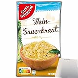 Gut&Günstig Wein-Sauerkraut mild (520g Packung) + usy Block