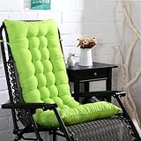 Luxuriöses, tragbares Kissen für Sonnenliegen, dick, bequem, für Garten und Terrasse, Camping, Outdoor, Entspannung, Grün, 40 x 40 cm, ideal für Bänke und Liegen