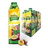 Pfanner Maracuja Getränk im Vorratspack – Fruchtig-exotischer Geschmack mit Vitamin C – 15% Fruchtgehalt (8 x 1 l)