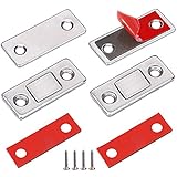 Magnetschnäpper Magnete für Schranktüren Jiayi 2 Stück Ultra Dünn Türmagnete für Möbel Stark Tür Magnet Magnetverschluss Schrank Schrankmagnete Türmagnet Selbstklebend Schubladen Türschließer