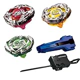 Burst Blade Battling Kreisel, 3-teilig, Pack X Kreisel, abnehmbar, mit Starter und Griff für den Wettbewerb zum Sammeln, Spielzeug für Jungen und Mädchen