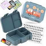 BEARFOOT Bento Box COMPACT | BPA-freie Kinder Brotdose für...
