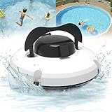XSDAJSD Automatischer Wandkletter-Poolreinigungsroboter mit Ultrafeinfilter – Geeignet für Pools bis zu 80 m² – Smart Pool Cleaner