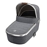 Maxi-Cosi Oria Babywanne, groß, bequem und federleichter Kinderwagenaufsatz, geeignet Kinderwagen/Buggys, nutzbar ab der Geburt - 6 Monate, (ca. 0-9 kg), Twillic Grey