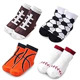 Unisex Baby Mädchen Jungen Baseball Socken 0-6 Monate 5 Paar 0-6 Monate 0-6 Monate, 5 Paar, 0 to 6 moiss